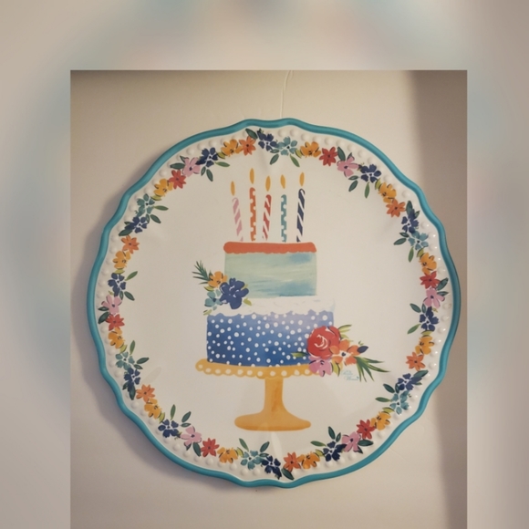 The Pioneer Woman Round Birthday Platter - Picture 7 of 7